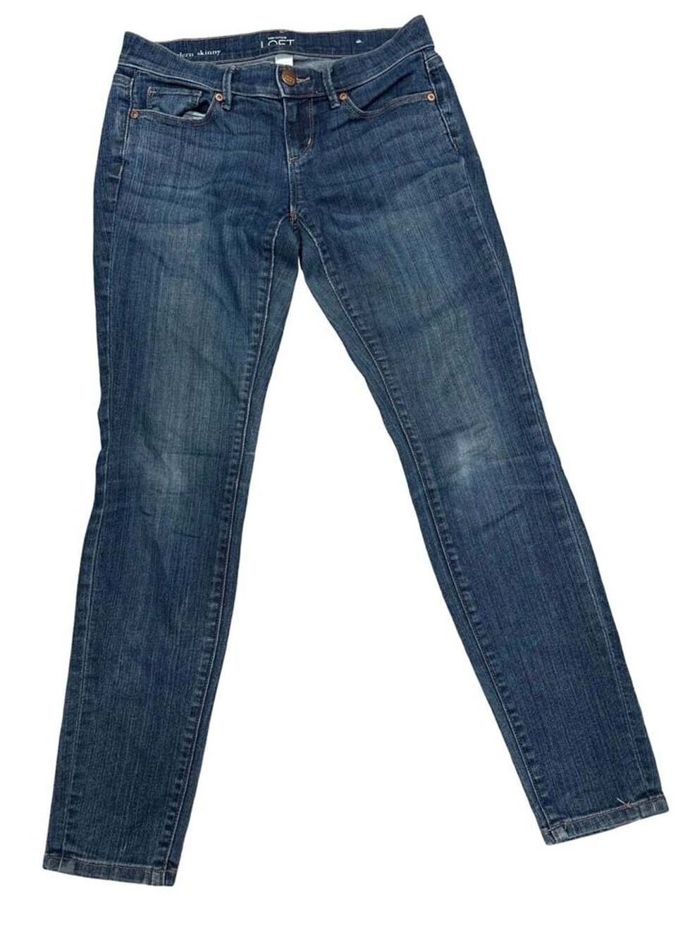 Ann Taylor LOFT Women Modern Skinny Jeans Size 0P Petite Stretch Denim